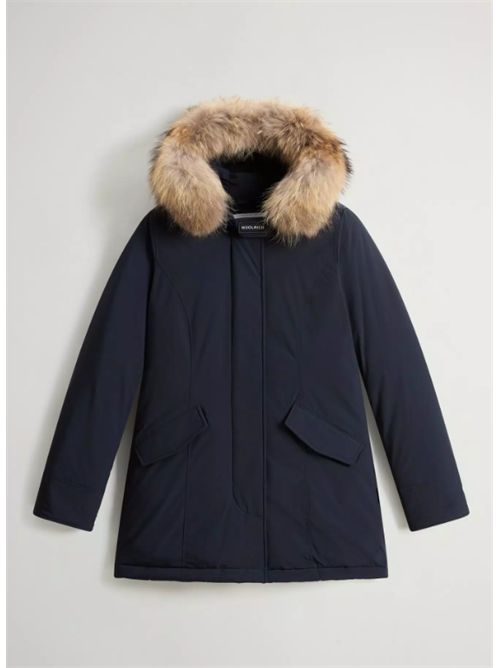 LUXURY ARCTIC RACCOON PARKA WOOLRICH | CFWWOU0652FRUT31283989 MELTON BLUE